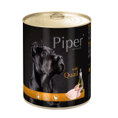 Piper Quail 800g - Консервирана храна за кучета с пъдпъдъци 800гр